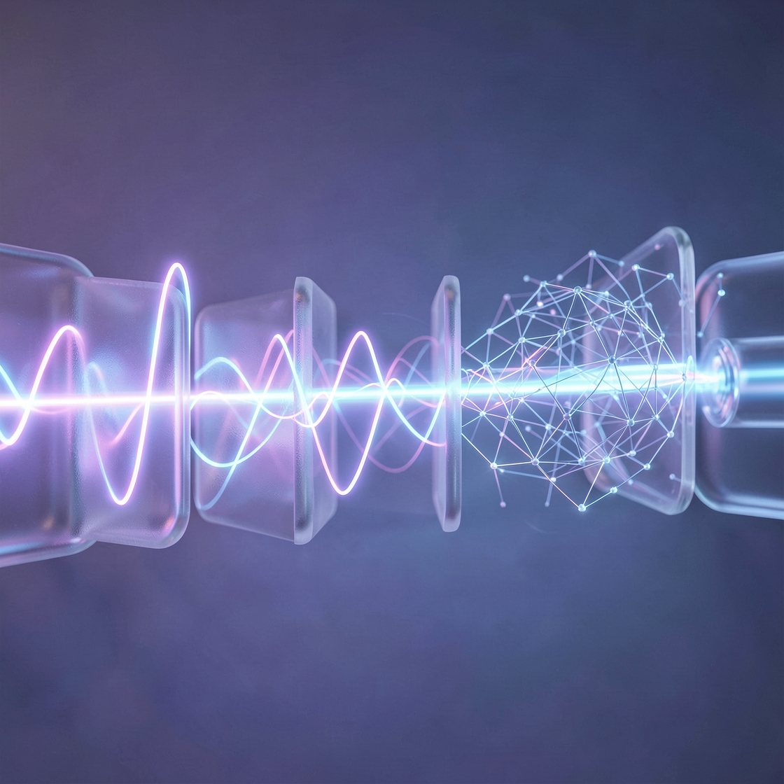 Audio waveforms passing through a transparent provenance verification chain