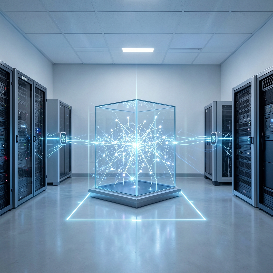 Abstract AI cybersecurity evaluation sandbox with cloud network boundaries and monitoring signals