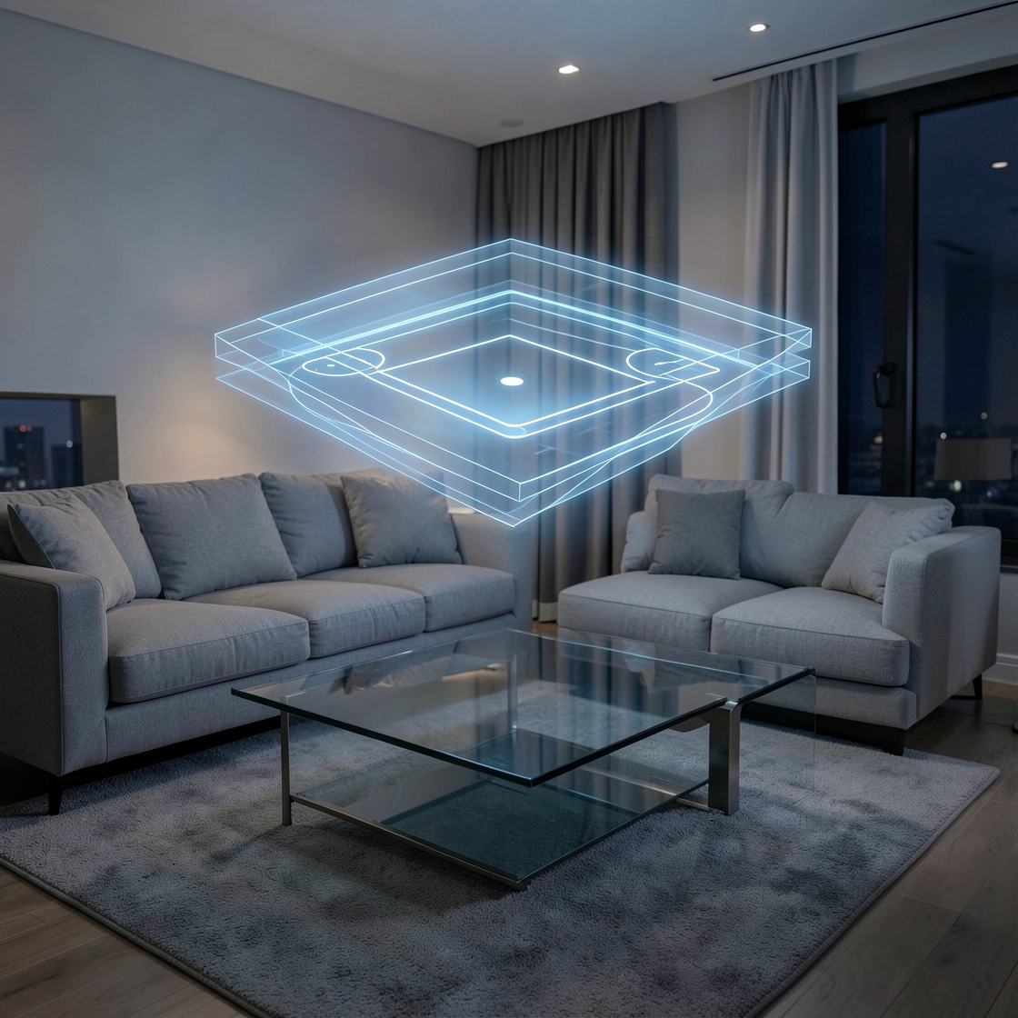 Immersive mixed reality baseball broadcast interface viewed from a premium headset perspective