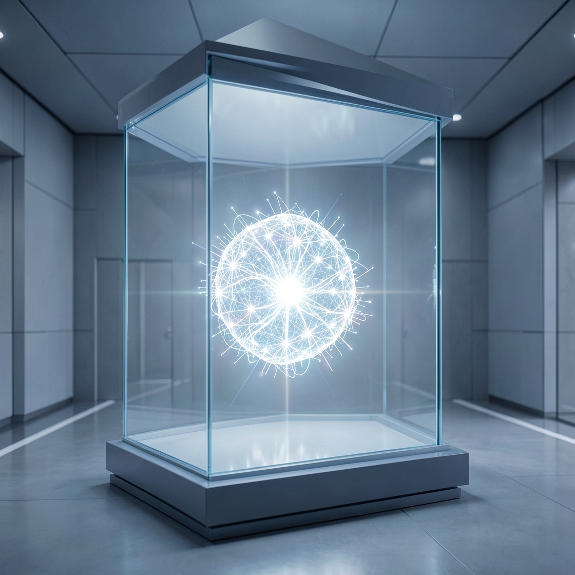 Abstract AI core contained within a transparent regulatory boundary