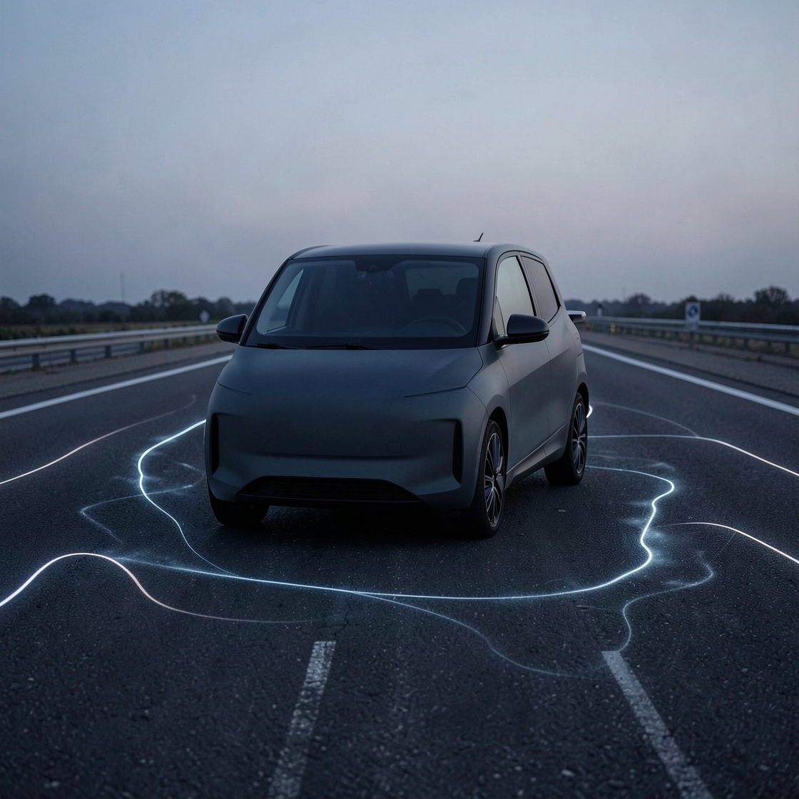 Abstract connected vehicle sensing a mapped roadway with cloud-updated driver assistance data